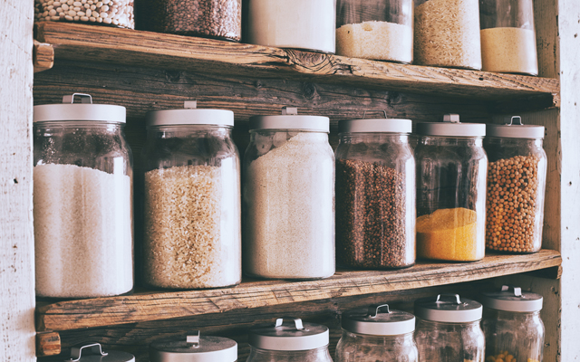 Image of spices in pantry