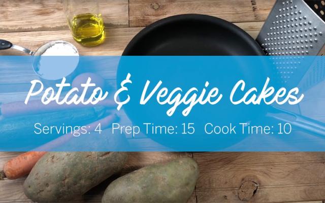 Potato and veggie cakes video