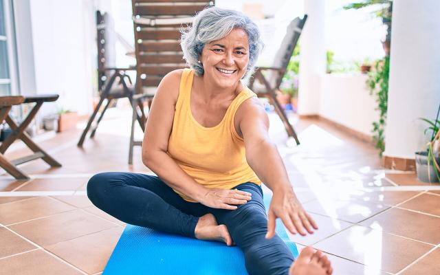 Woman doing yoga