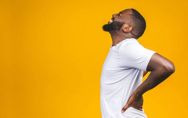 Man with back pain